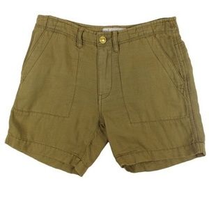 Free People Linen Boyfriend Shorts